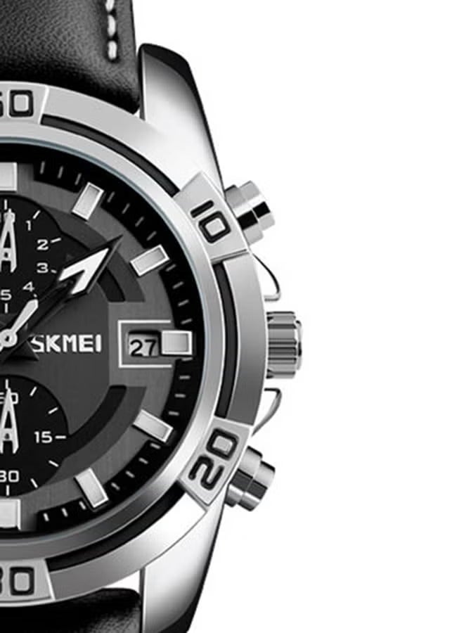 SKMEI Men's Water Resistant Chronograph Watch Black - Image 3