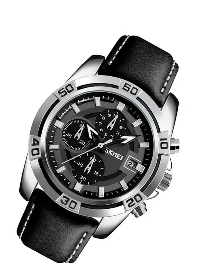 SKMEI Men's Water Resistant Chronograph Watch Black - Image 5