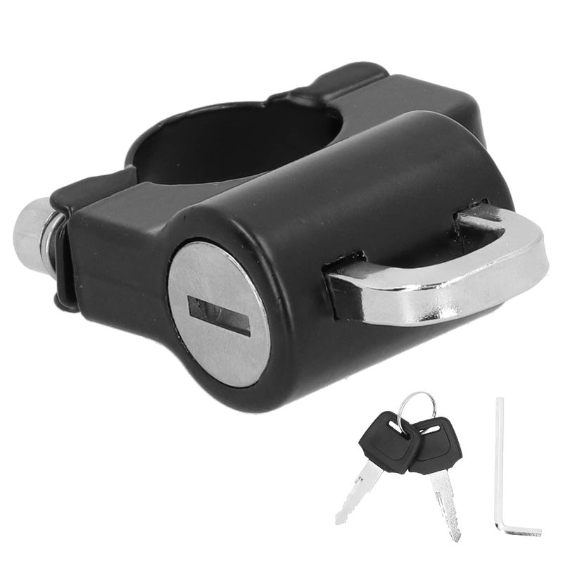 Motorcycle Helmet Lock Aluminum Alloy and Iron Padlock with 2 Keys for Steering Security - Image 4