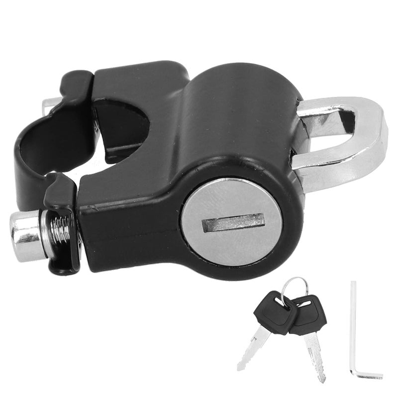 Motorcycle Helmet Lock Aluminum Alloy and Iron Padlock with 2 Keys for Steering Security - Image 5