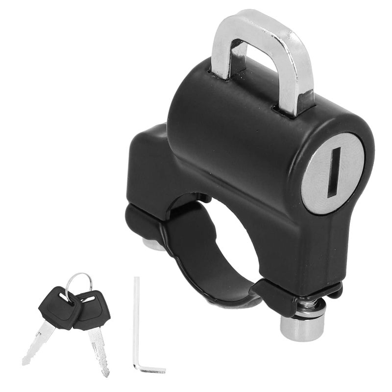 Motorcycle Helmet Lock Aluminum Alloy and Iron Padlock with 2 Keys for Steering Security - Image 3