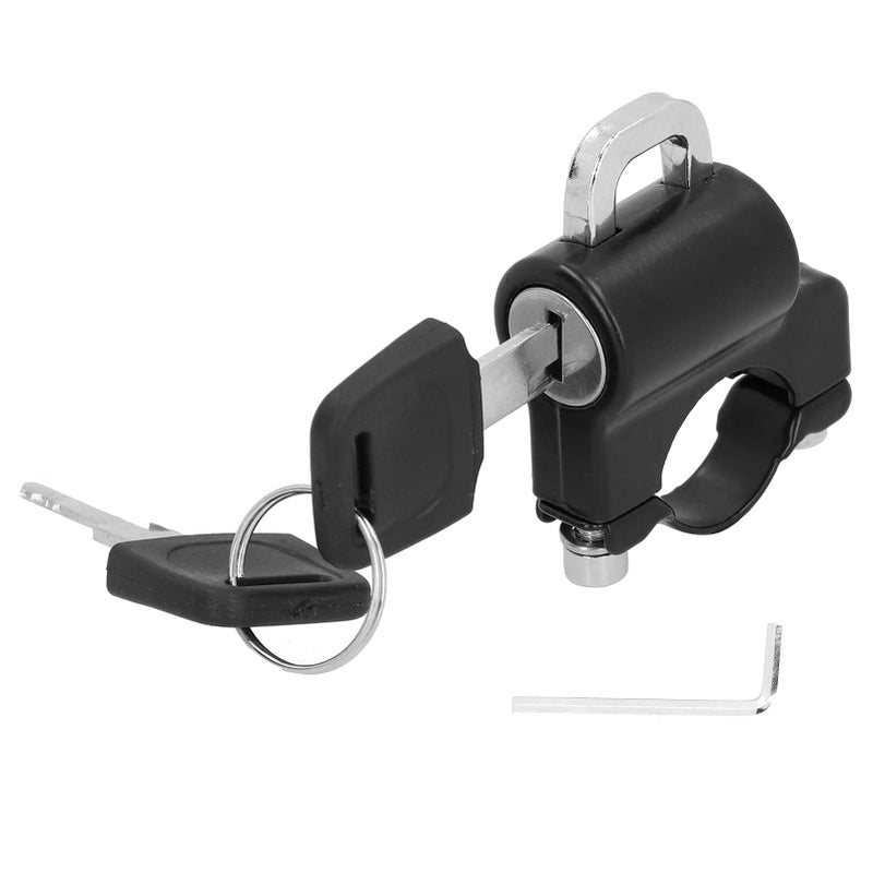 Motorcycle Helmet Lock Aluminum Alloy and Iron Padlock with 2 Keys for Steering Security - Image 2