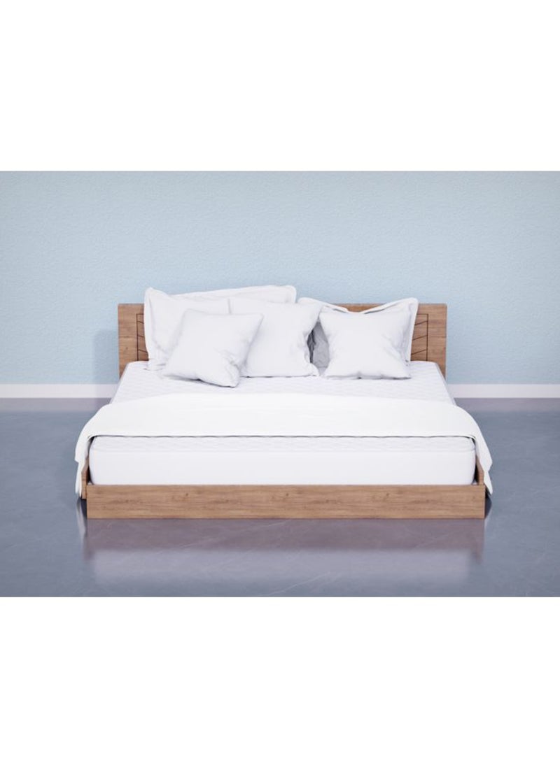 Mahmayi White 150x200 Queen Size Spring Mattress Jacquard Fabric Spine Balance, Spring Mattress for Living Room, Bed Room 150 cm - Image 5