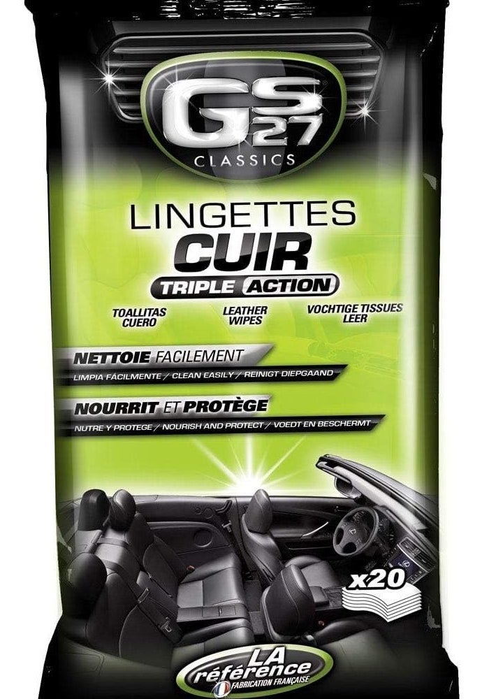 GS27 Leather Wipes - Triple Action Cleaning
