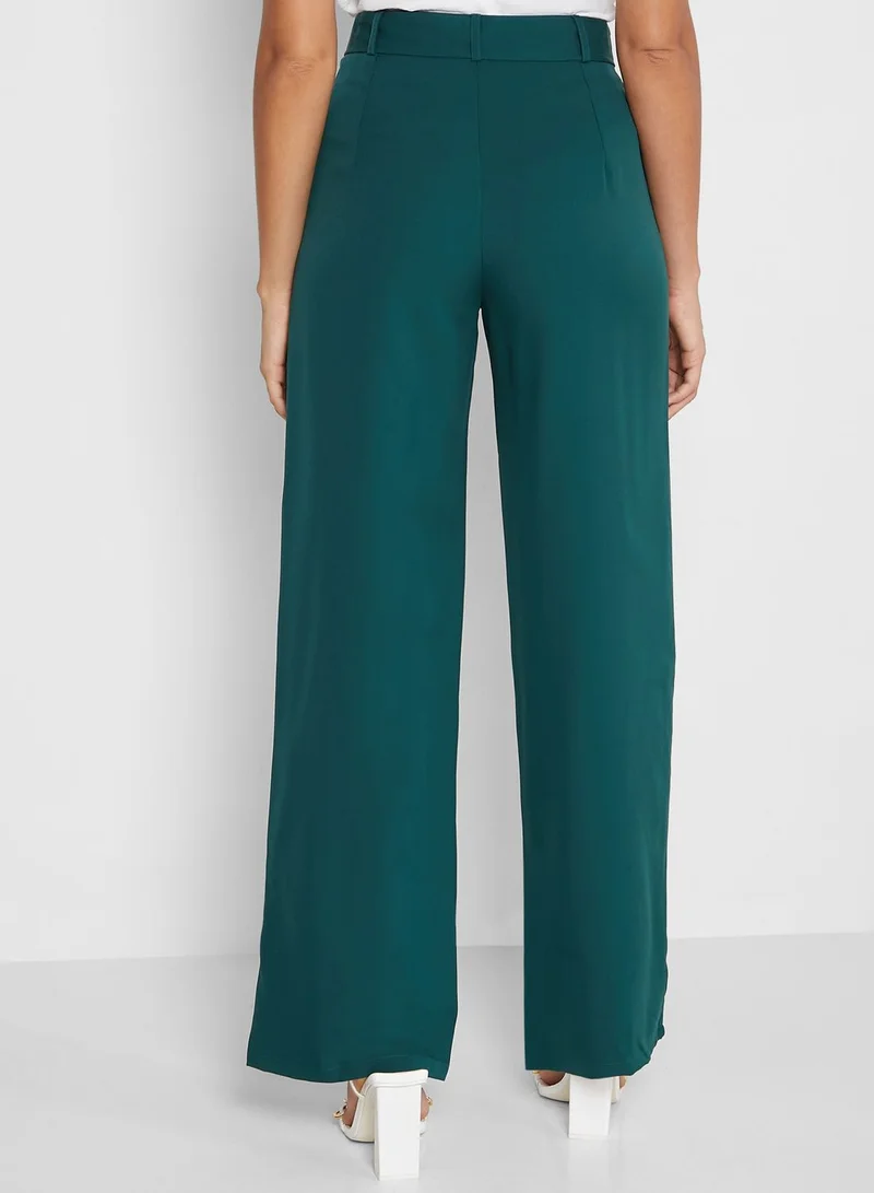 ELLA High Waist Solid Pant