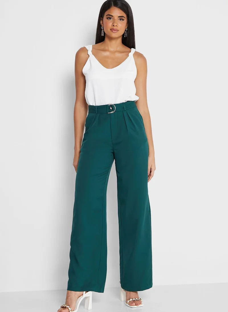 ELLA High Waist Solid Pant