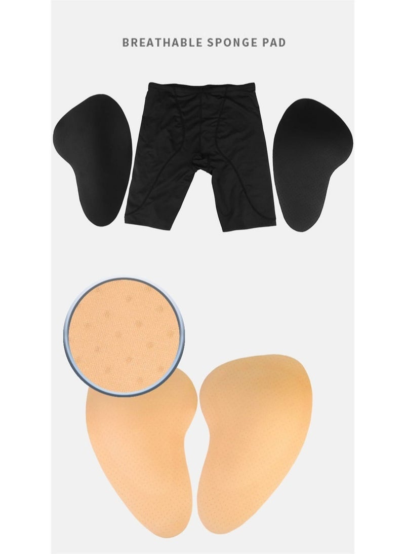 Seamless Corset with Side Foam Inserts for Thighs Black - Image 4