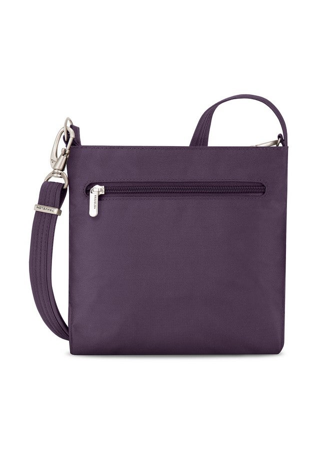 Travelon Women'S Antitheft Classic Mini Shoulder Bag Sling Tote Purple One Size - Image 5
