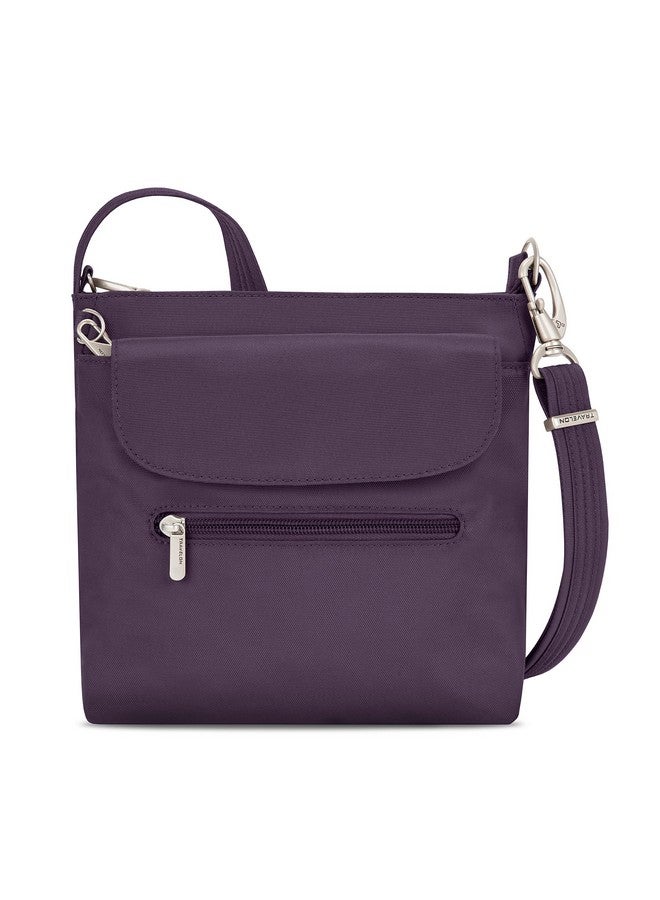 Travelon Women'S Antitheft Classic Mini Shoulder Bag Sling Tote Purple One Size - Image 1