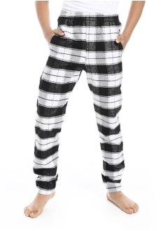 Andora Regular fit Checkered Trousers For Boy's_Black & White  - Image 1