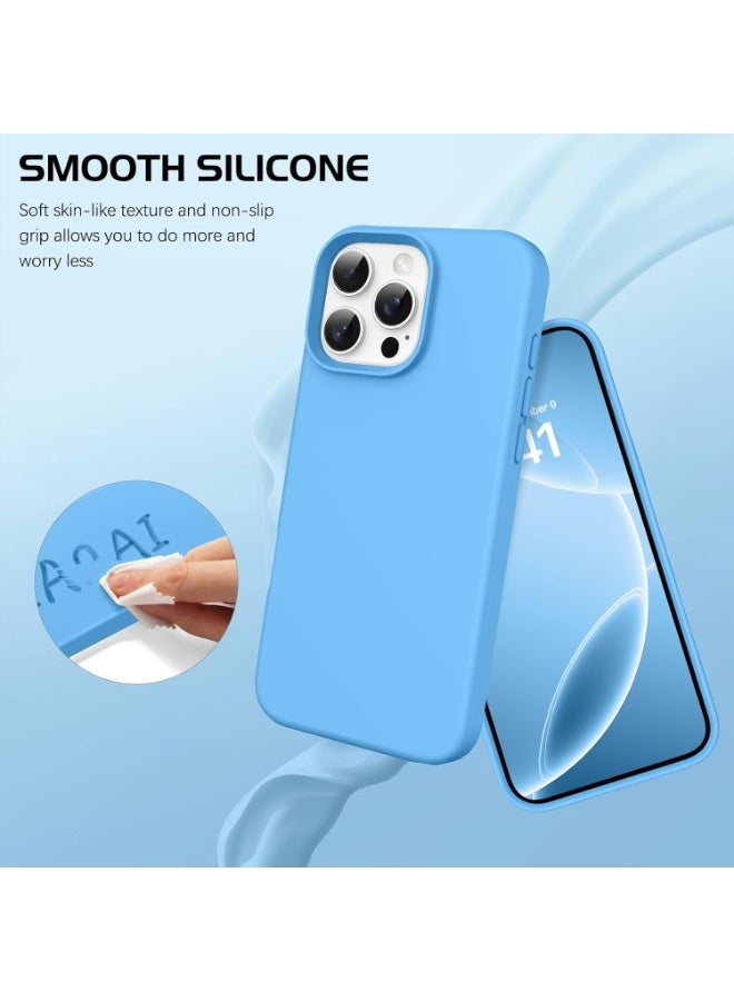 MUNTAQI Silicone Case for iPhone 14 Pro Max – Soft Liquid Silicone Shockproof Cover with Microfiber Lining, Slim Protective Non-Slip Grip Case, Wireless Charging Compatible (6.7 inch) - Image 5