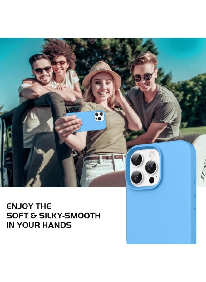 MUNTAQI Silicone Case for iPhone 14 Pro Max – Soft Liquid Silicone Shockproof Cover with Microfiber Lining, Slim Protective Non-Slip Grip Case, Wireless Charging Compatible (6.7 inch) - Image 4