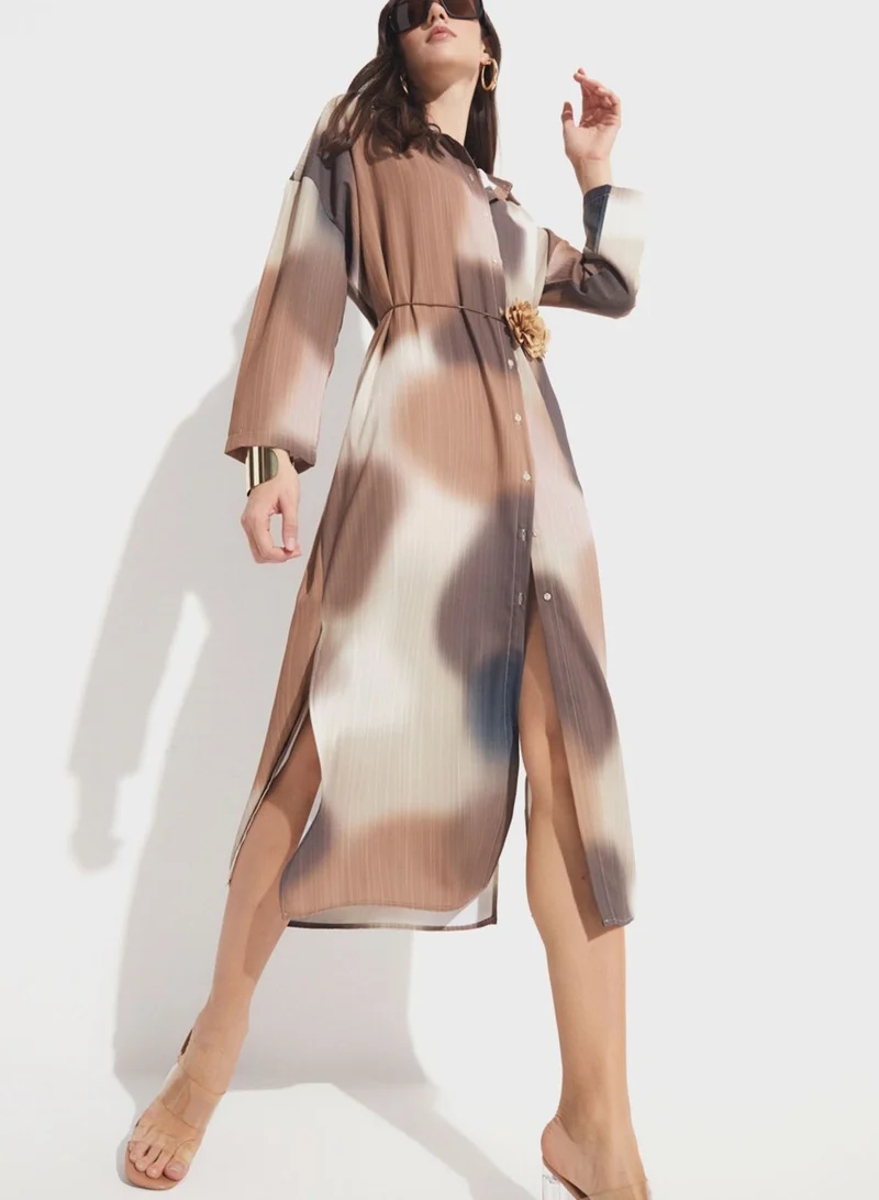 JUNE Abstract Print Dress