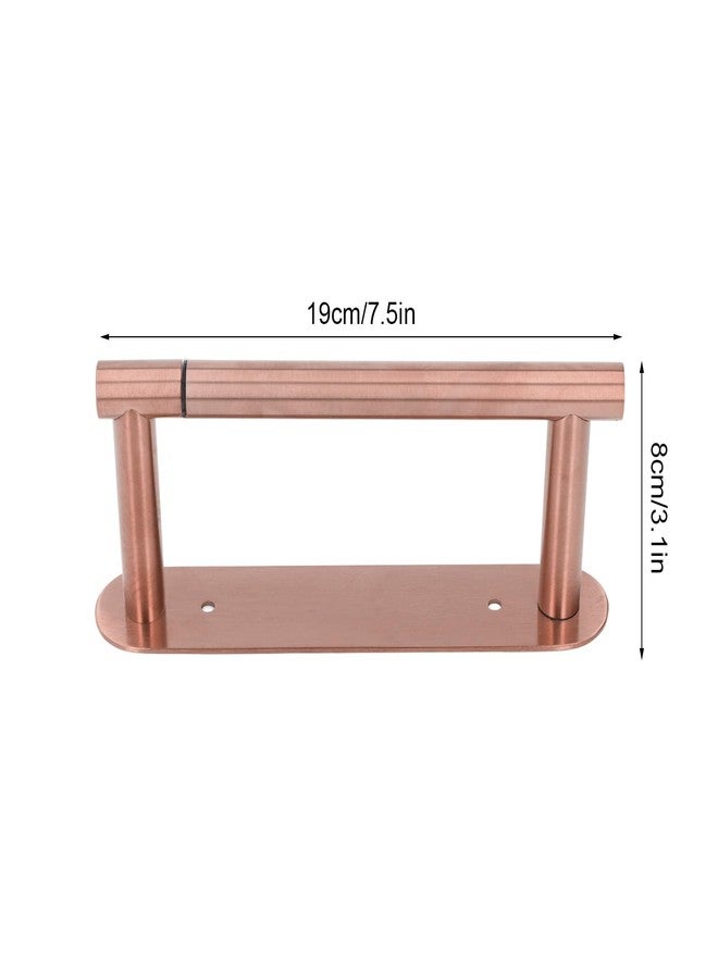 CHEOTIME Toilet Paper Holder Stand, Multifunctional Rustproof 304 Stainless Steel Wall Mount Toilet Tissue Roll Holder for Kitchen Bathroom(Rose Gold) - Image 2
