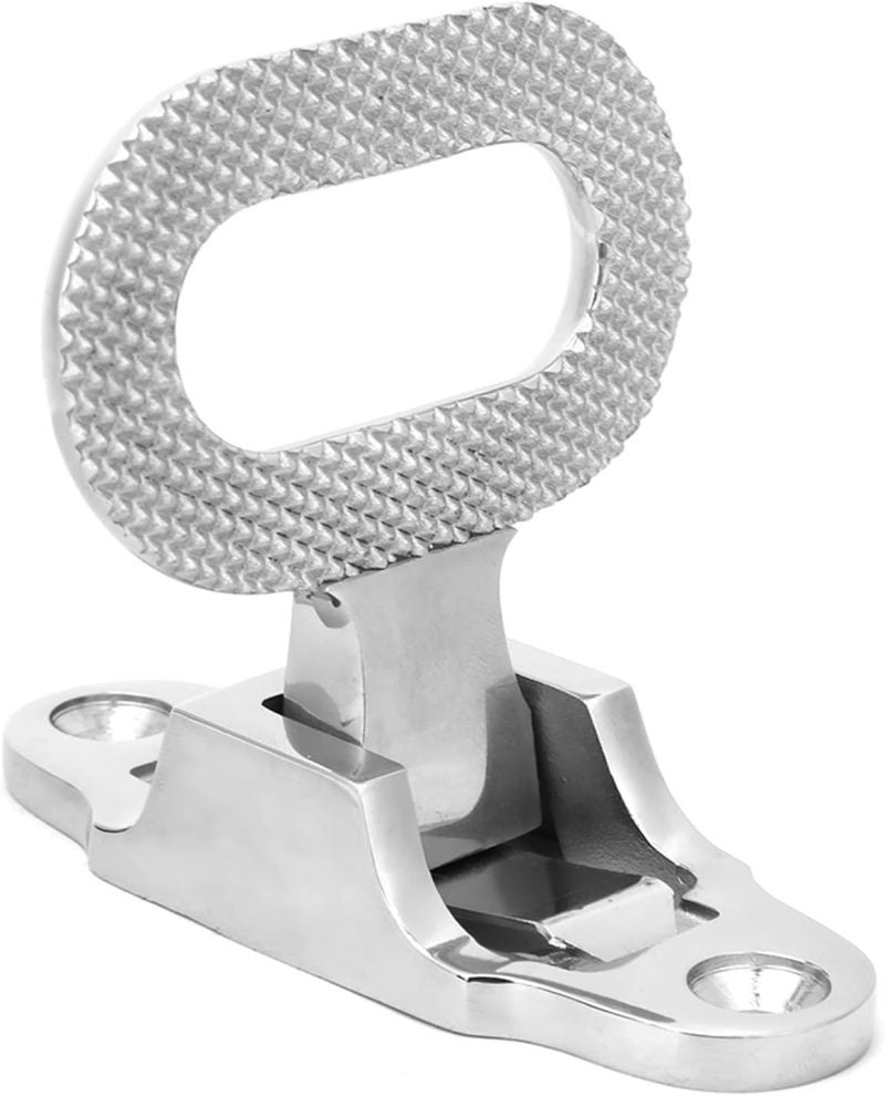 Folding Vehicle Step: 316 Stainless Steel Anti-Slip Safety Gripper - Marine Grade Saltwater Resistant Multi-Purpose Step for Ships, Yachts, Trucks, RVs and Hard-To-Reach Areas - Image 2