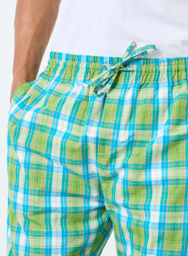 Styli Multi Checkered Cotton Pyjama - Image 3