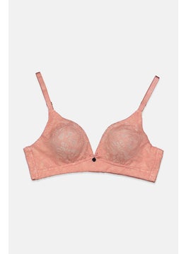 Women Premium Non Padded Non Wire Bra, Pink