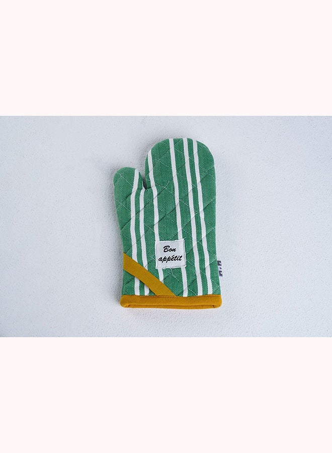 Pan Home BON APETIT MITTEN GREEN OCHRE 17X30CM - Image 1