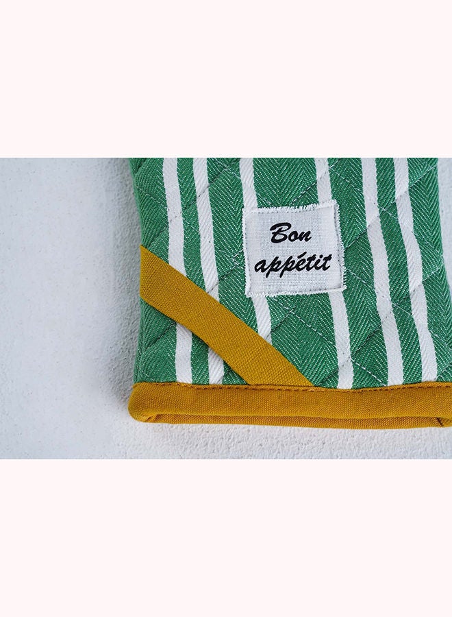 Pan Home BON APETIT MITTEN GREEN OCHRE 17X30CM - Image 3