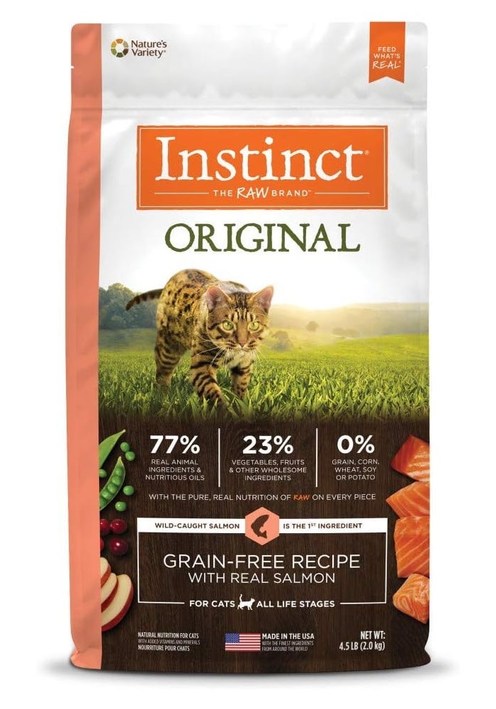 Instinct Original Grain Free Salmon Dry Cat Food - 4.5LB - Image 2