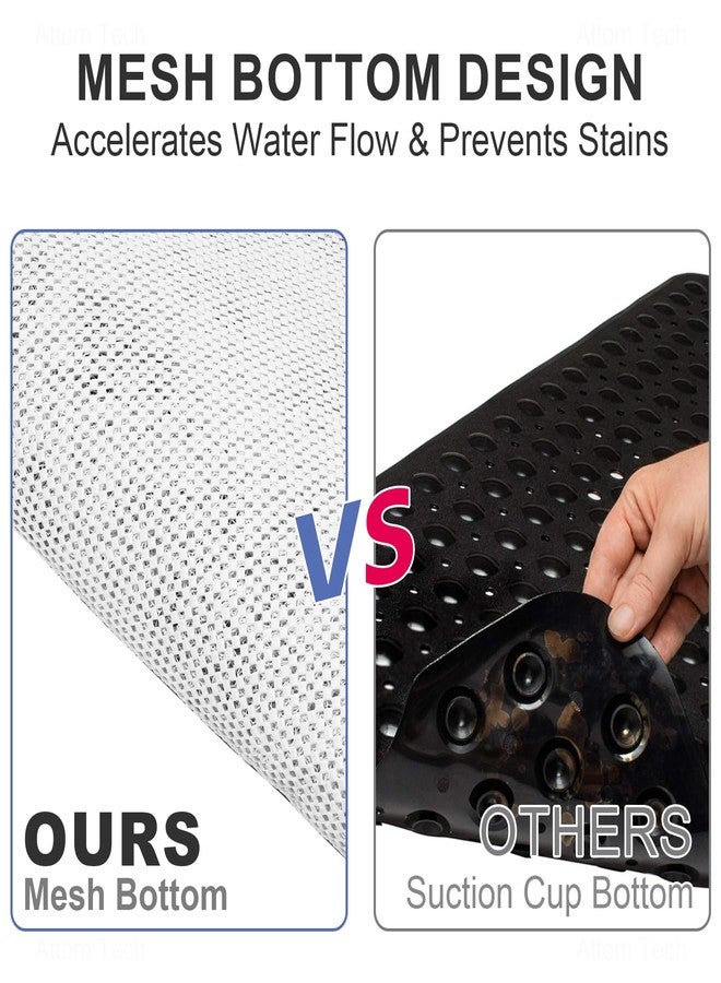 NiHome Non-Slip Shower Mat, 27"x27" Square Shower Mat, Shower Floor Mat, Loofah Textured Comfort with Efficient Drainage to Fit for Your Bathroom, Say Goodbye to Slip Hazards - Image 3