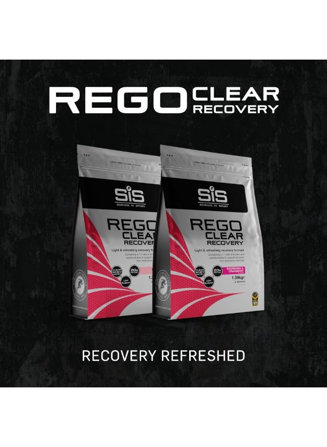 SIS Rego Clear Recovery | 20g Protein | 21g Carbohydrates | 1:1 Ratio | Refreshing Recovery Drink | Whey Protein Powder | Low Sugar | Raspberry & Cranberry Flavour | 30 Servings | 1.38kg - Image 5