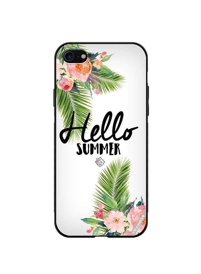 VR CREATIVE Protective Case Cover For Apple iPhone SE (2022) Hello Summer Design Multicolour - Image 1