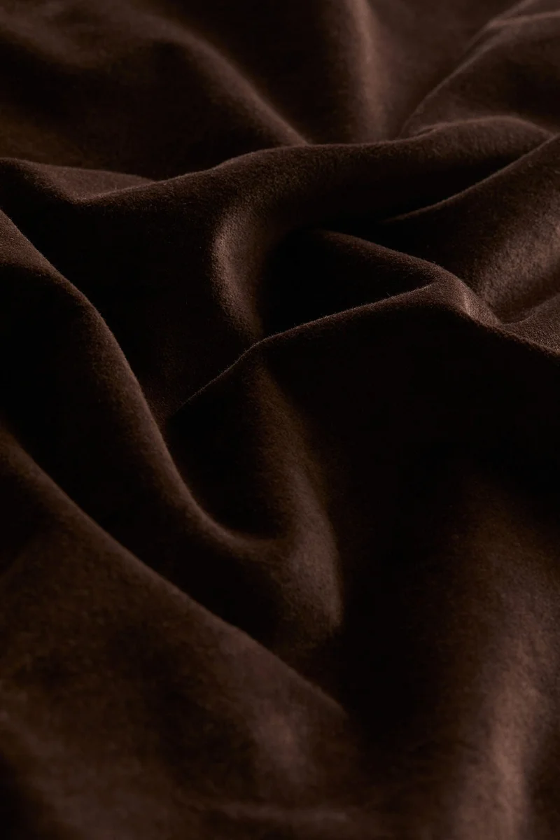 اتش اند ام غطاء وسادة من القطن المخملي