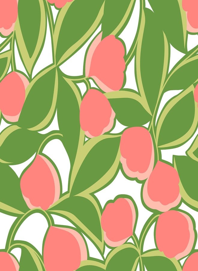 NuWallpaper x Megan Carter Talia Green Peel and Stick Wallpaper, MCS6405 - Image 1