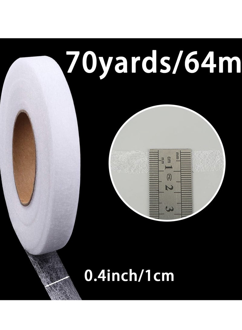 Zikra Iron-On Fabric Tape Heavy Duty Fusible Adhesive Hemming Strip to Repair Curtains, Clothes, Pants, Pillow Case, Uniform - No Sewing - Image 2