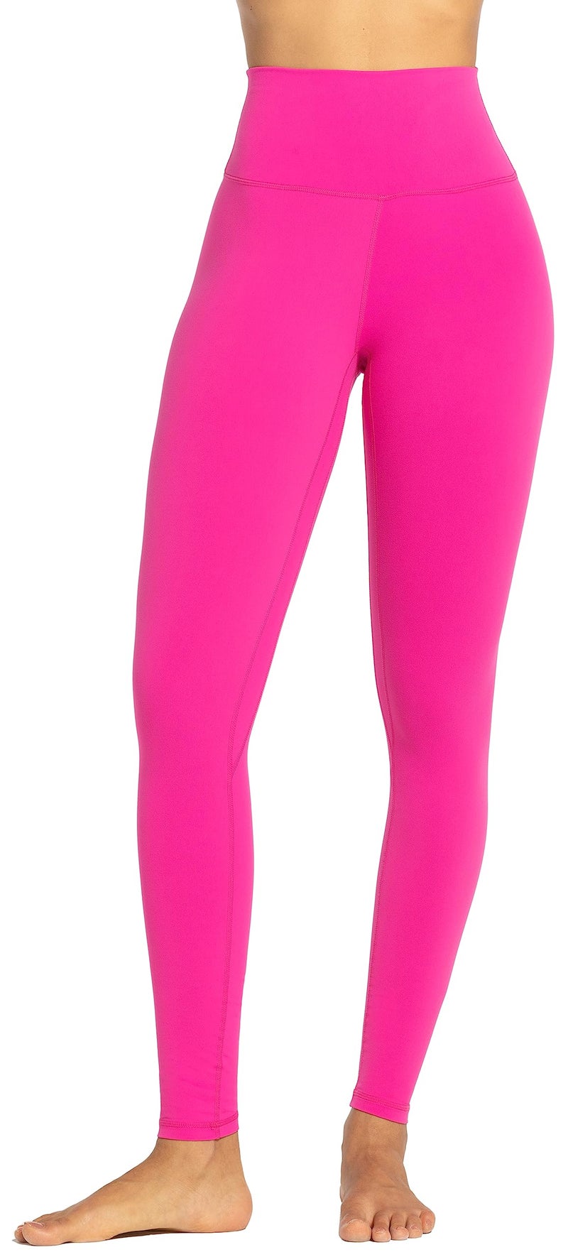 Sunzel Workout Leggings for Women, Squat Proof High Waisted Yoga Pants 4 Way Stretch, Buttery Soft, Hot Pink, Small - Image 3