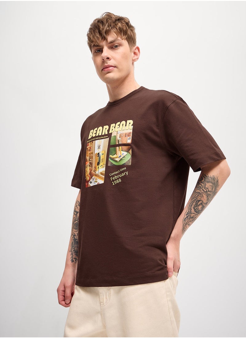 THE BEAR HOUSE Men’s Cotton T-Shirt – Soft, Breathable & Comfortable, Perfect for Casual Wear, Ideal for Everyday & Summer Wear  - Image 1