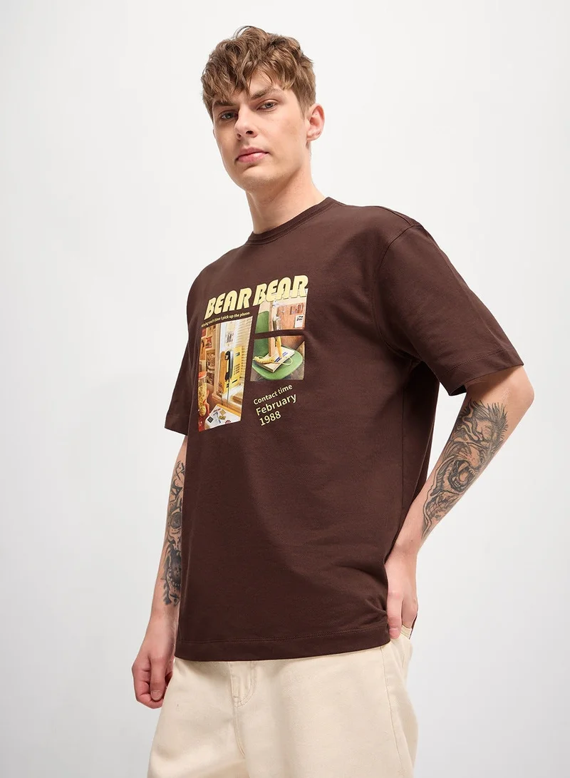 THE BEAR HOUSE  Men’s Cotton T-Shirt – Soft, Breathable & Comfortable, Perfect for Casual Wear, Ideal for Everyday & Summer Wear for Men | Best Price UAE