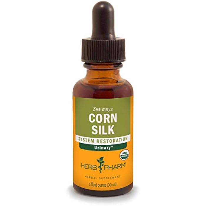 Herb Pharm Certified Organic Corn Silk Liquid Extract for Urinary System Support, 1 Fl Oz - Image 1