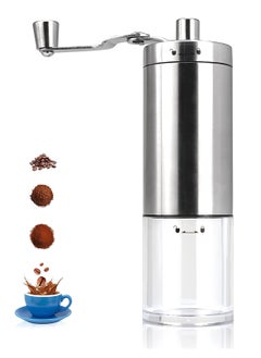 MIBRU Manual Coffee Grinder Portable Hand With Adjustable Setting Stainless Steel Mill For Drip Espresso Home  - Image 1