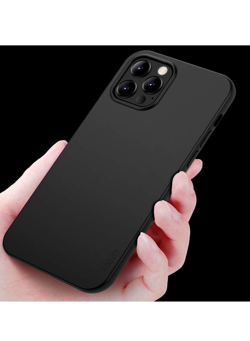 إكس ليفيل جراب لهاتف Iphone 12 Pro Max مقاس نحيف ناعم من مادة TPU ذات سطح مطفأ اللمعة وغطاء هاتف رفيع للغاية وخفيف الوزن وغطاء خلفي وقائي كامل متوافق مع هاتف Iphone 12 Pro Max مقاس 6.7 بوصات إصدار 2020 باللون ا - Image 3