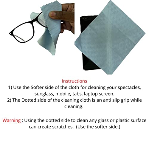 Sunshades Microfibre Cleaning Cloth with Anti Slip Grip Multipurpose Cleaning Cloth (Pack of 5) (Blue) - Image 5
