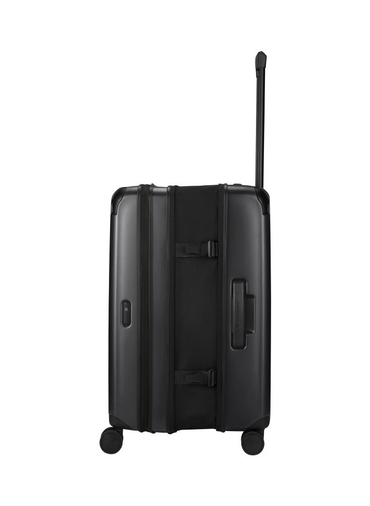 Spectra 3.0 Medium 69cm Hardside 4 Double Wheel Expandable Check-In Luggage Trolley Black
