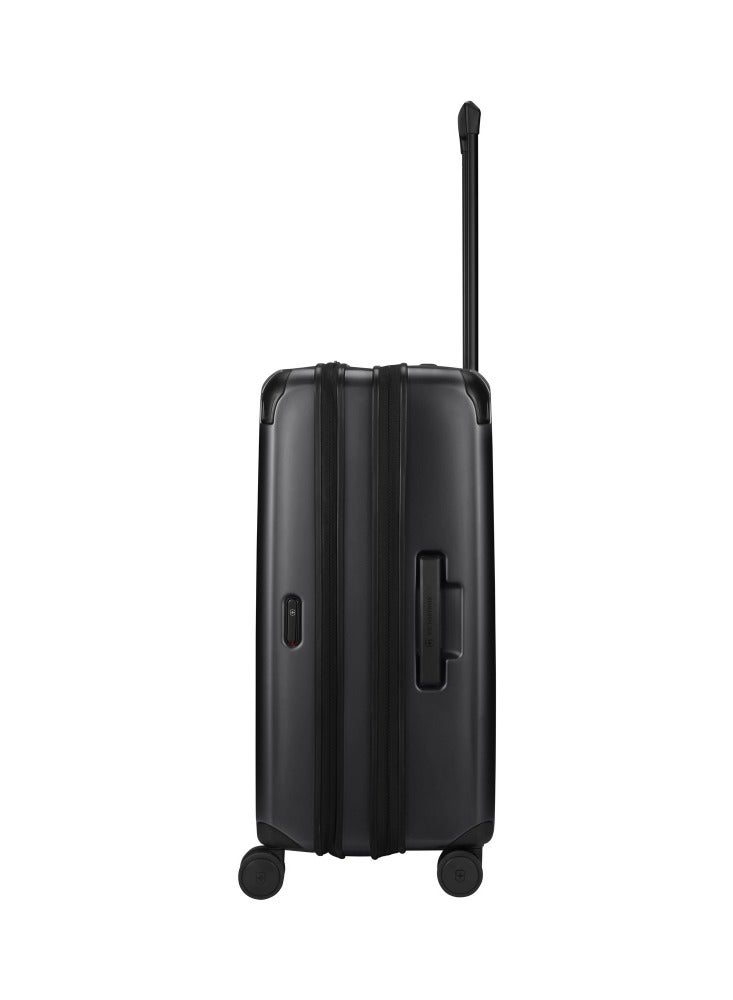 Spectra 3.0 Medium 69cm Hardside 4 Double Wheel Expandable Check-In Luggage Trolley Black
