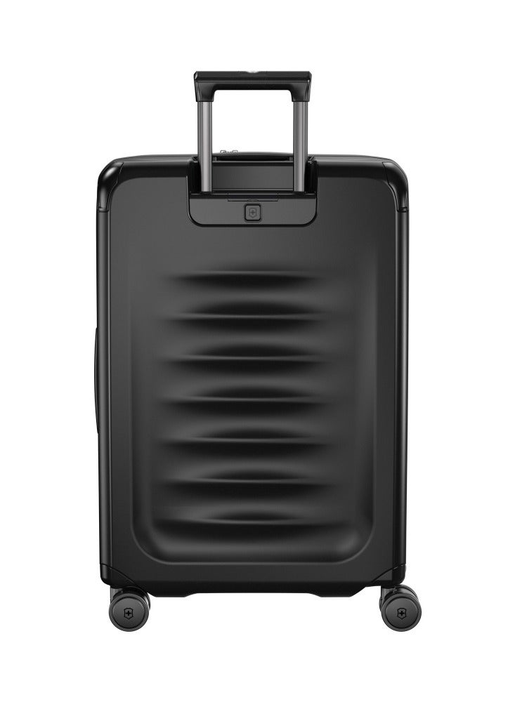 Spectra 3.0 Medium 69cm Hardside 4 Double Wheel Expandable Check-In Luggage Trolley Black