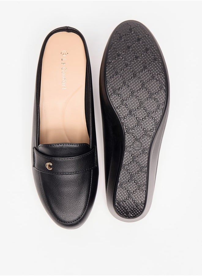 Le Confort - Women Slip-On Mules with Wedge Heel - Image 1