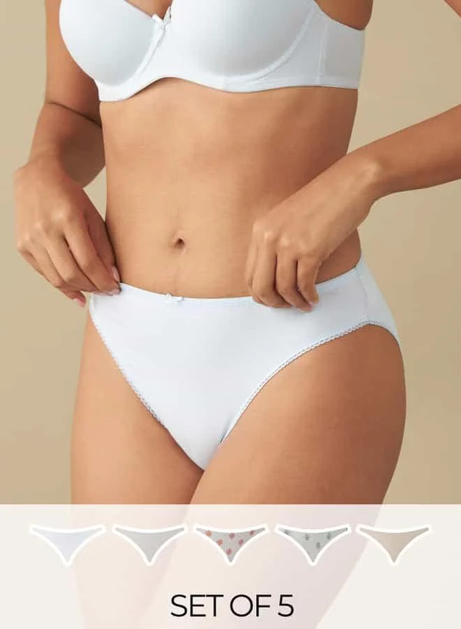 سبلاش فيڤ Set of 5 - Printed Bikini Briefs with Elasticated Waistband