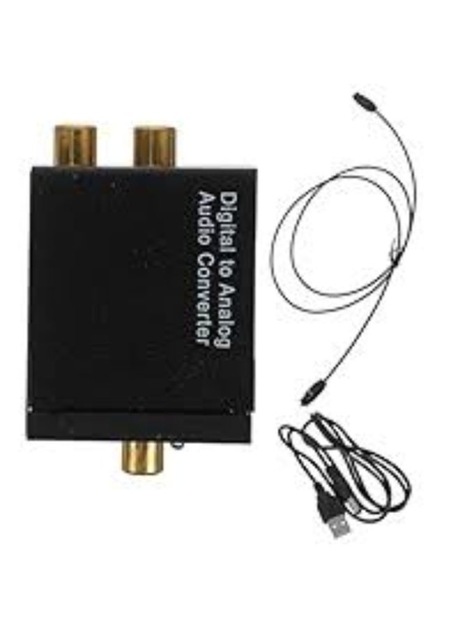 Digital to Analog Audio Converter – Toslink/Coaxial to RCA L/R Adapter – Supports 192kHz, 24-bit SPDIF – Noise-Free Transmission for HDTV, PS4, DVD, Amplifiers, and More  - Image 1