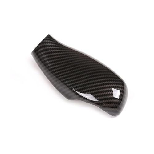 TINKI ABS Chrome for BMW 5 6 7 Series G11 G12 G30 Car Gear Shift Knob Decor Cover Trim Compatible for BMW X3 X4 G01 G02 2016 2017 2018 2019 2020 2021 Interior Accessories for LHD (Carbon Fiber Look) - Image 1