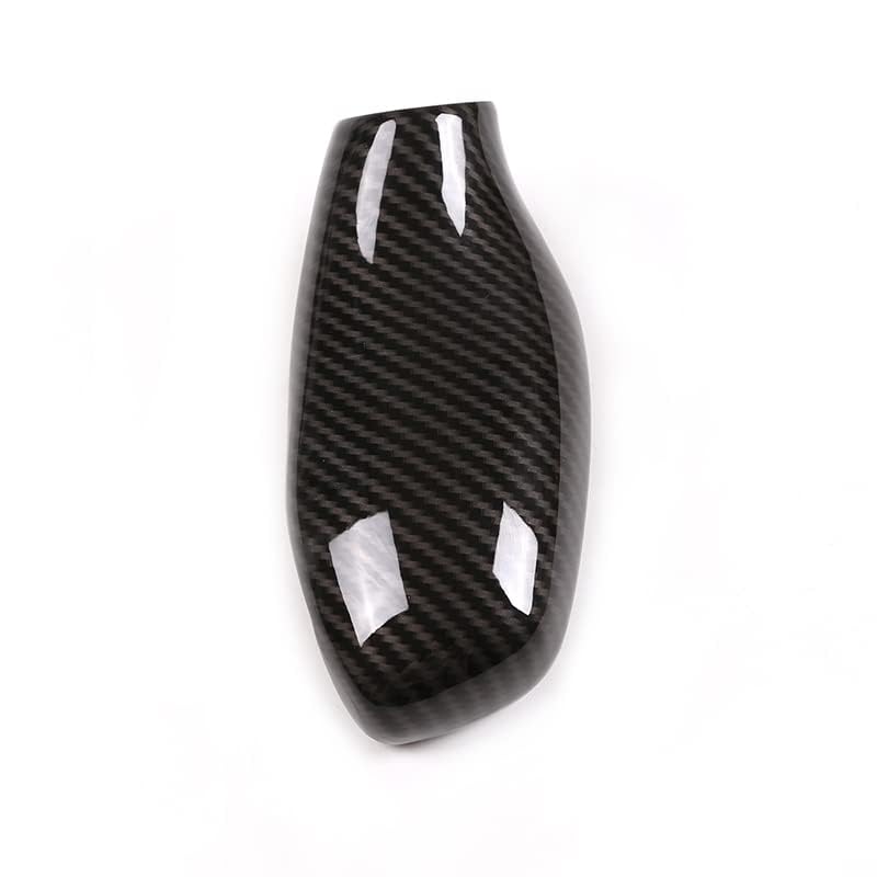 TINKI ABS Chrome for BMW 5 6 7 Series G11 G12 G30 Car Gear Shift Knob Decor Cover Trim Compatible for BMW X3 X4 G01 G02 2016 2017 2018 2019 2020 2021 Interior Accessories for LHD (Carbon Fiber Look) - Image 5