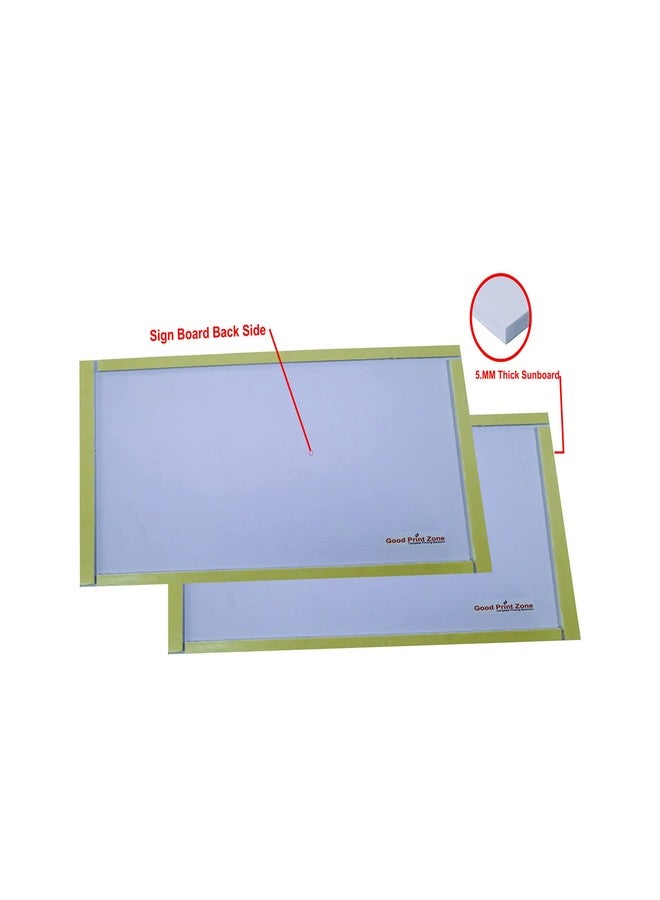Good Print Zone : Classroom sign Board Size 5"X 12" Inch 5.mm Thick Sunboard Print Blue Color Pack Of 2 pcs - Image 3