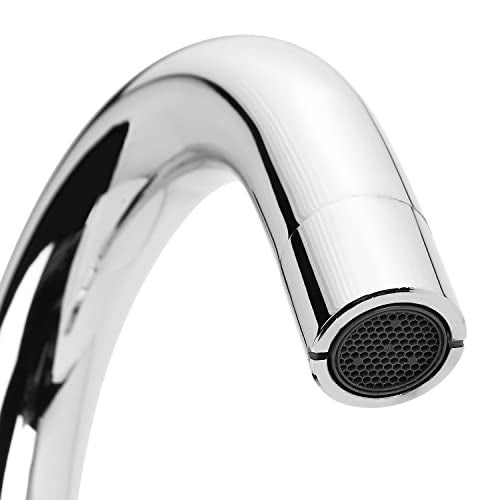 Hindware Italian Collection F520028CP Avior Hot and Cold Sink Mixer with Swivel (Deck Mounted), Brass with Chrome Finish - Image 3