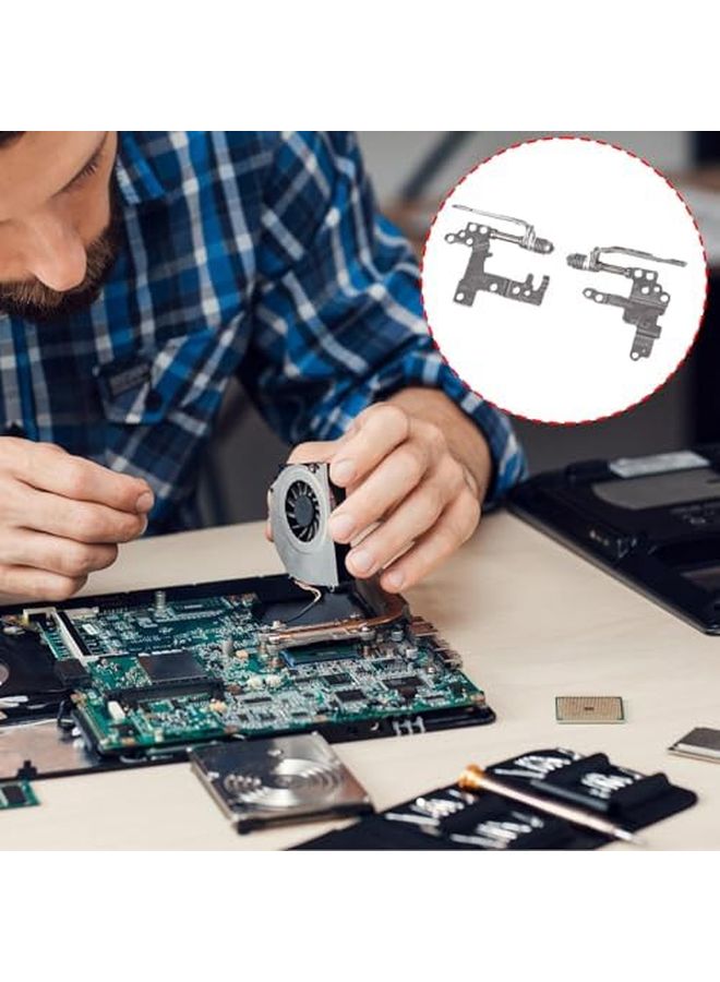 Laptop LCD Screen Hinge Bracket Set Replacement Parts 1 Pair Left Right - Image 3