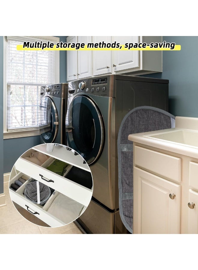 Collapsible Laundry Basket, Foldable Pop Up Laundry Hamper With Handles, Space Saving Portable Laundry Bin, Sturdy And Durable Dirty Clothes Hamper, (1pc, Black, Design B) - Image 3