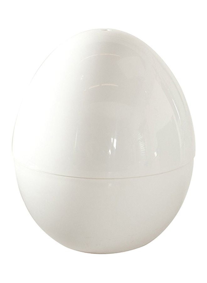 NIBEMINENT Ball Shaped Microwave Egg Boiler White/Silver 13.5x14x15.5cm - Image 2